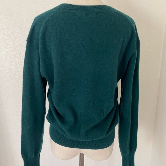 NWT White + Warren Cashmere Core V Neck Pullover Sweater - S - Picture 3 of 7